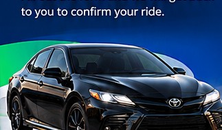 AI-generated image of a black sedan representing Radiant Transportation vehicles